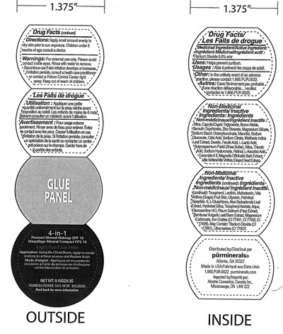 Image Of Label (4 In 1  Pressed Mineral Spf 15 Light Tan)